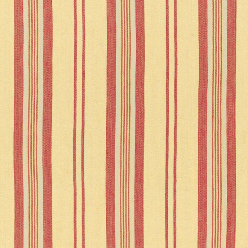 Sagaponic Linen Stripe Fabric, Berry