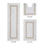 Ensemble de tapis de salle de bain réversible 100% coton ultra doux 3 pièces Atle-530697727-434099581