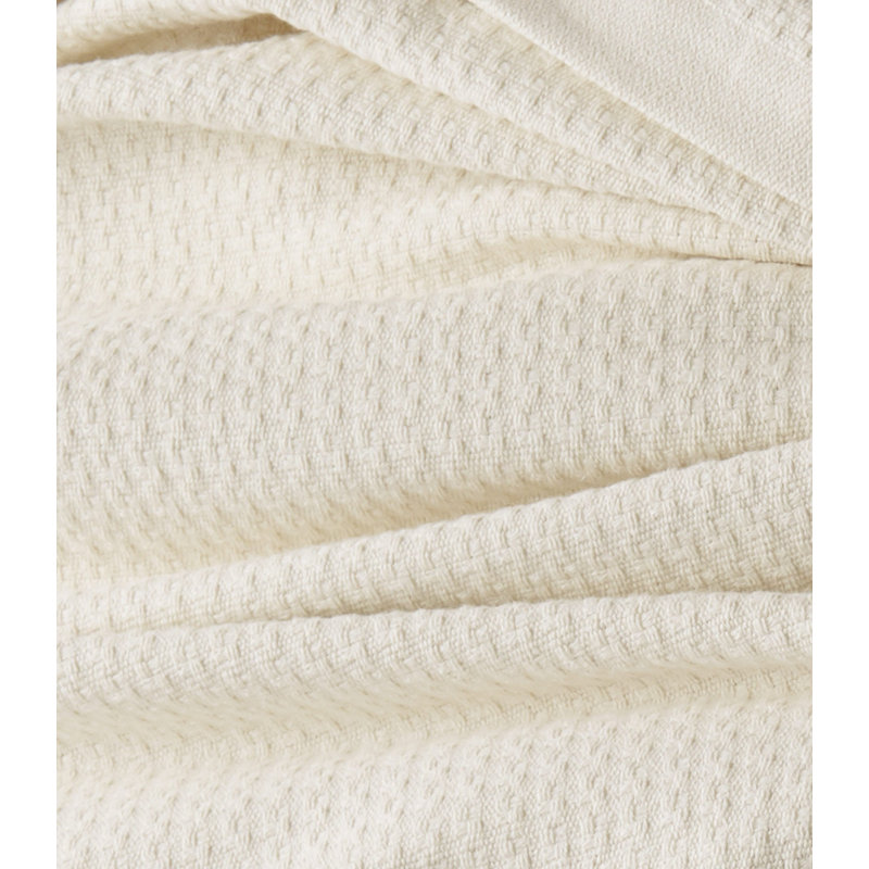 Newport 100% Cotton Blanket, Full/Queen, Platinum