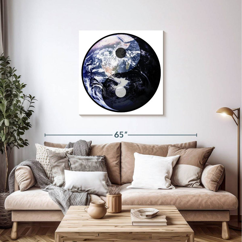 Khelsey Yin Yang Earth, 36" H x 36" W