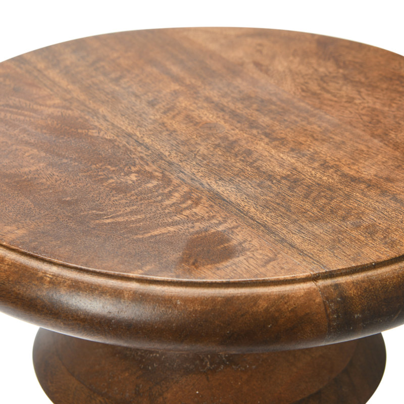 Trashawn Solid Wood End Table, Walnut