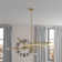 Mendivil Modern 10 - Light Sputnik Linear Chandelier