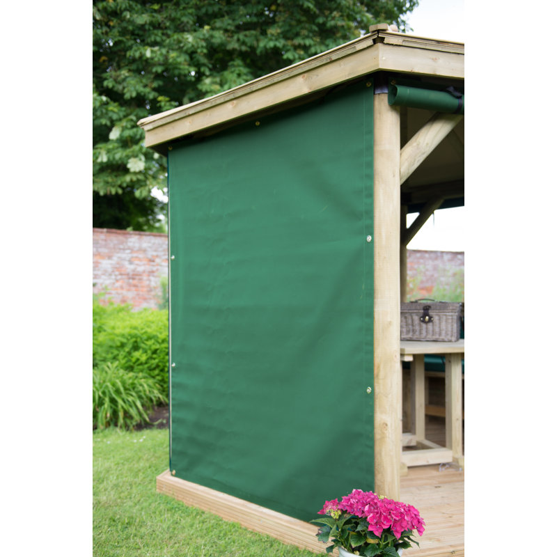 Forest Garden Fabric Curtain, Green, 12cm H x 165cm W x 12cm D