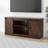 Chiara Farmhouse Fireplace TV Stand with Sliding Barn Door for TVs up to 73",Brown-1997517560