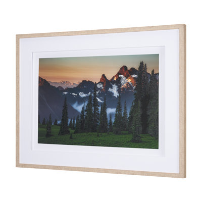 Sunrise Morning by Gary Blatter a Hand Embelished Textured Framed Art Print Matted under Glass