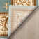 Doykos Fleur De Lis Traditional Oriental Light Blue Plush Rug