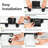27.09 in. 4-Light Matte Black Dimmable Bathroom Vanity Light with Clear Glass Shades-59132989-59132962