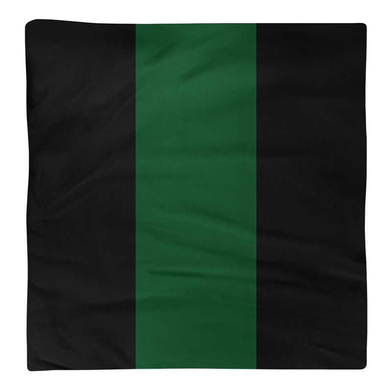 Serviette pour dîner de basket Milwaukee, l 22 po x L 22 po, Noir / vert de Good Land / noir, Sergé de coton