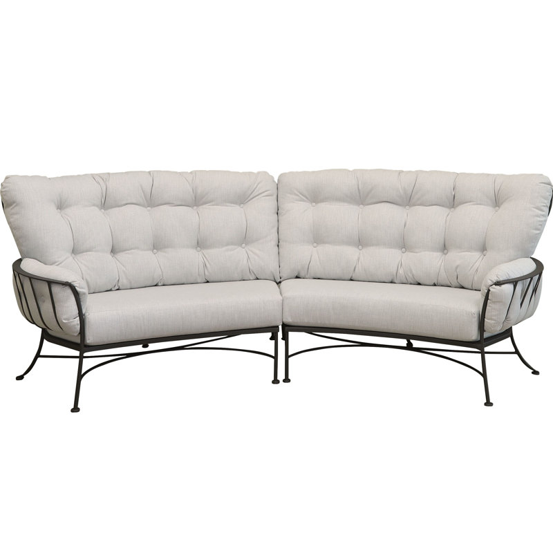 Monterra Outdoor 4 - Seat Patio Sectional, Copper Creek, Pique Midnight