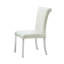 Ensemble de 2 chaises d'appoint en tissu blanc Beticat