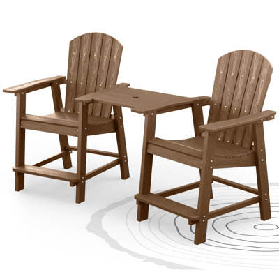 Chaise Adirondack avec table Borghild Hips