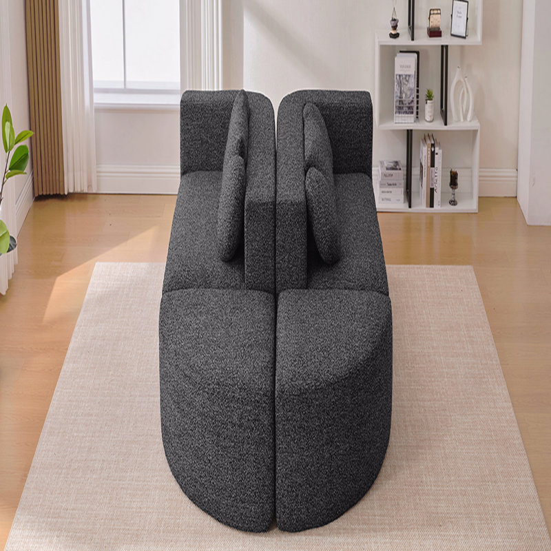 Canapé modulaire Boneless Couch, Noir