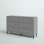 Commode double 6 tiroirs 58,5 po Alexei-55131791