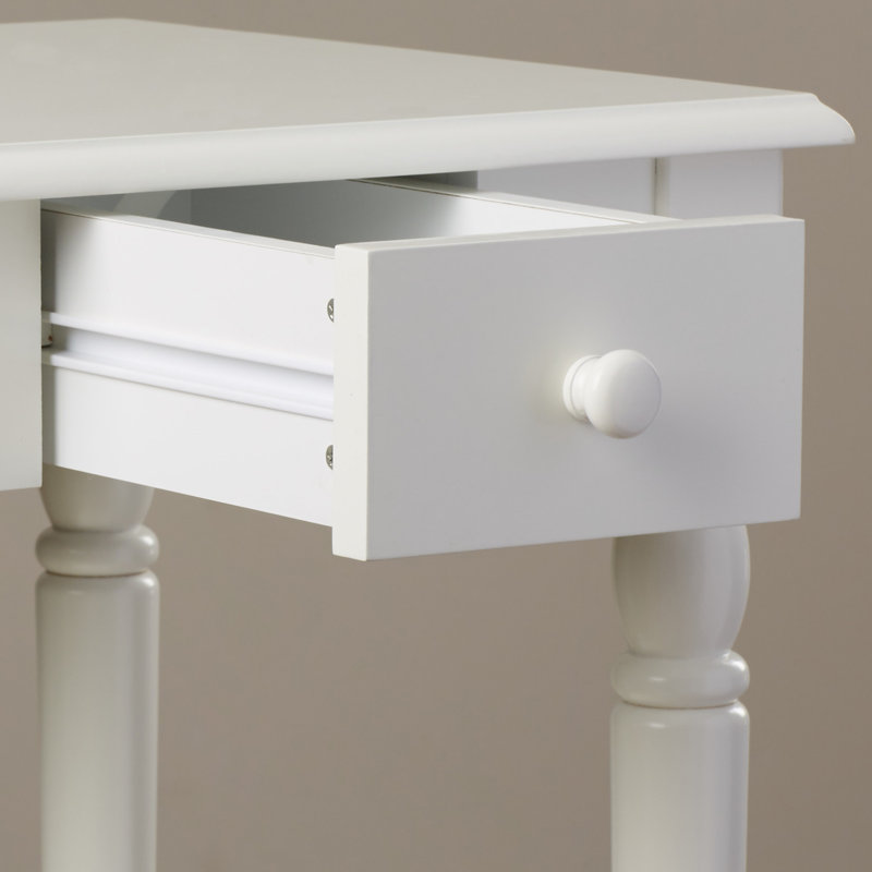 Table de bout avec rangement Ariella, Blanc