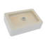 Lavabo de salle de bain rectangulaire en céramique blanche 19,63 "X 13,69"