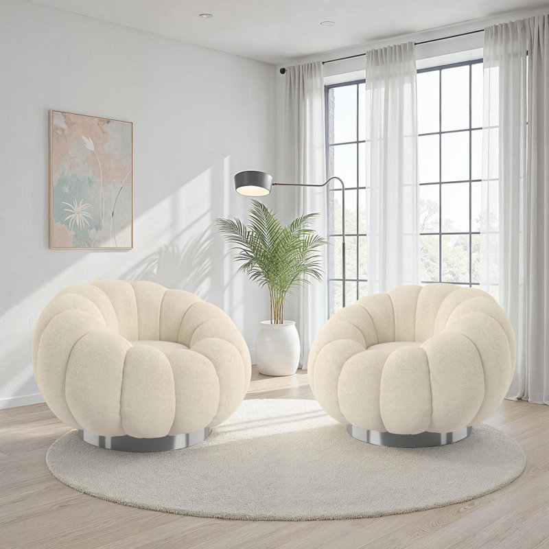 Chaises papasan pivotantes Humberto