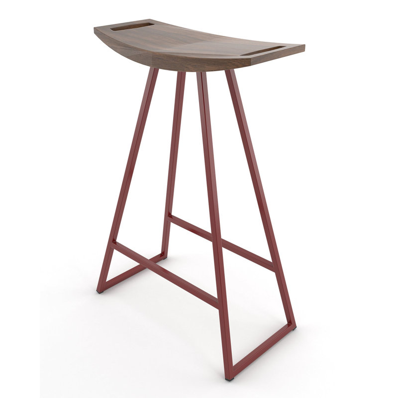 Tabouret de bar et de comptoir Robert, Érable, Noir, noir, noir, noir, Tabouret de comptoir (siège d'une hauteur de 24 p