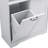 Bathroom Storage Cabinet With Doors And Drawers, Tilt-Out Laundry Hamper, Multiple Storage Space, Freestanding Style, Open Shelve, Adjustable Shelf, Gray-1894735486