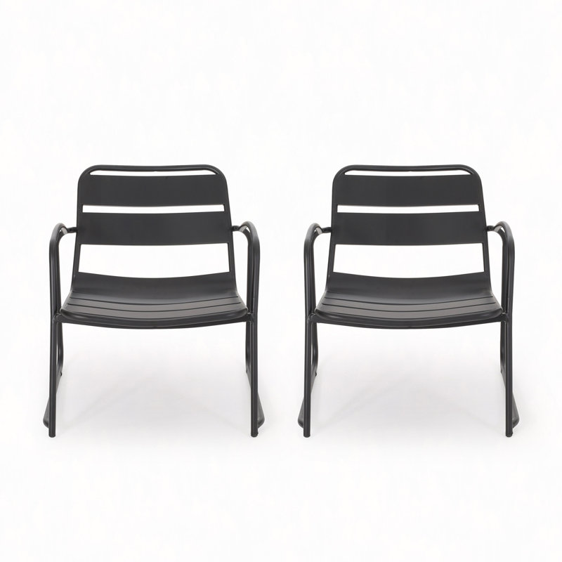 Chaise CONRAD, Noir mat