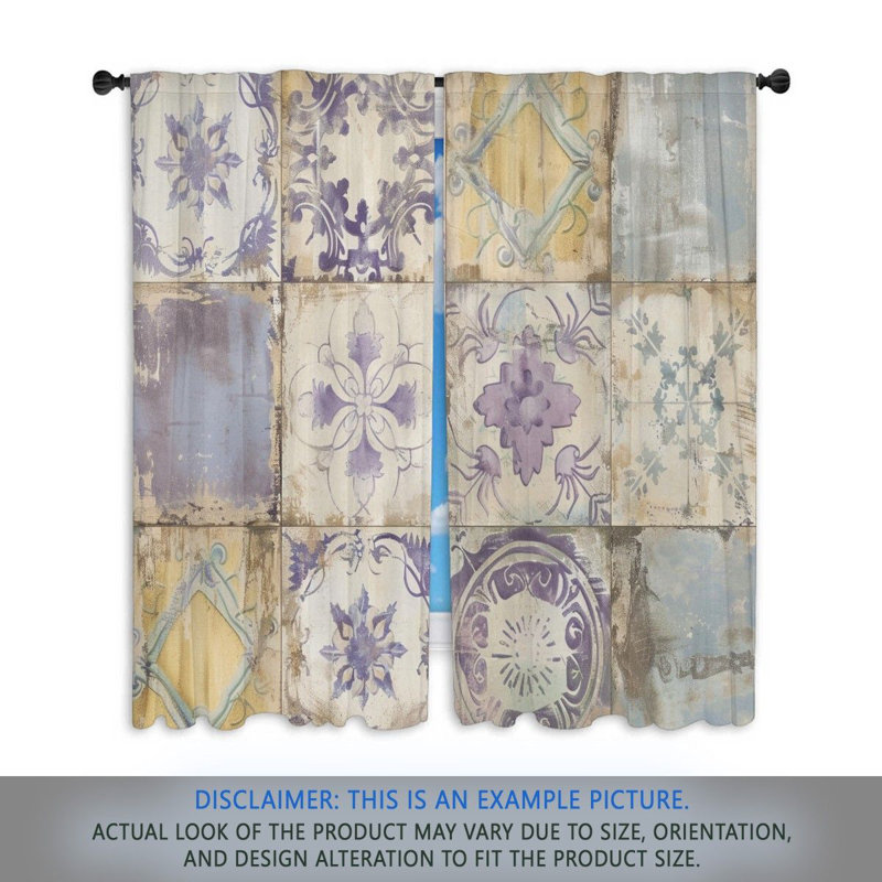 Paire de rideaux obscurcissant en polyester Alianny, L 20 po x L 82 po