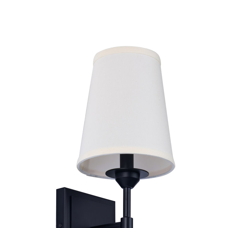 Autaugaville Modern 1-Light Wall Sconce Light, Matte Black