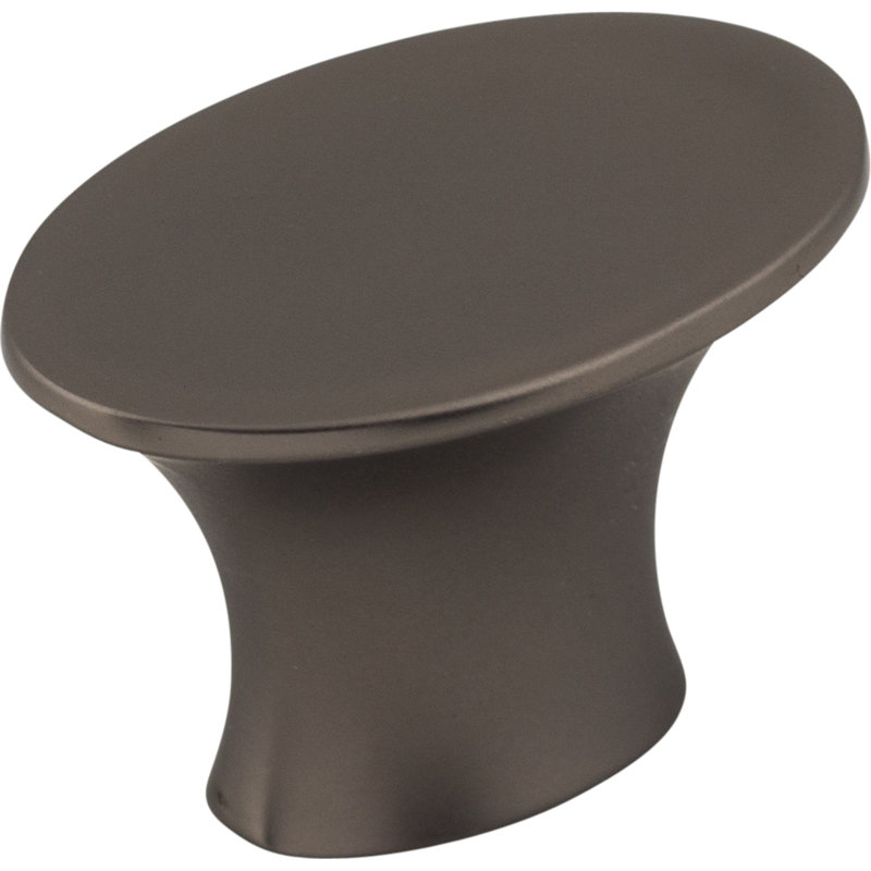 Barrington Edgewater 1 5/16" Length Oval Knob, Ash Gray