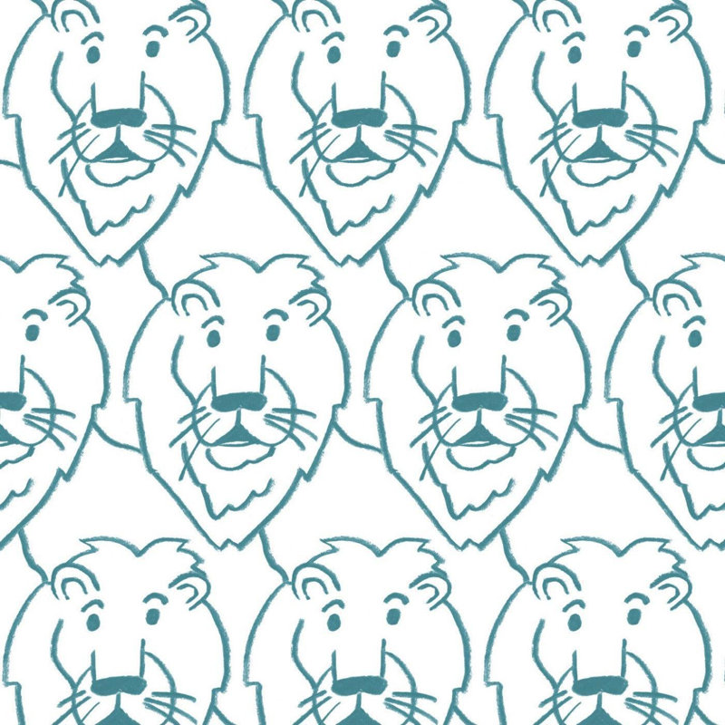 Lions! Rouleau de papier peint adhésif L 10 pi x l 24 po, Faux Grasscloth