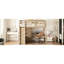 Walnut Wood Full Size Loft Bed With Built - In Desk, Wardrobe, Storage And 2 Drawers, No Box Spring, Length Guardrails For Made Of Wood, Shelves-738675089