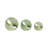 Sculptural Quartz Resin Sphere Statue Objects for Living Room Decor - Decorative Accent for Tabletop or Home Decoration - Set of 3, 6", 5",4', Green