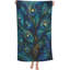 Serviette de plage en microfibre Peacock Feathers