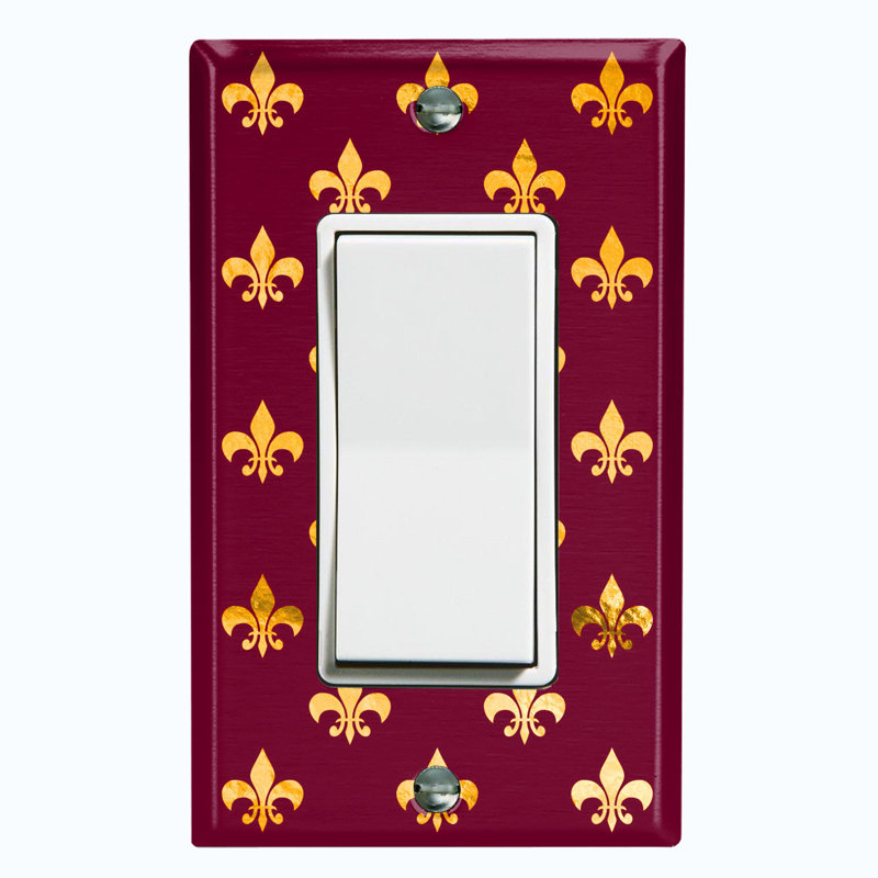 Patterned 2 - Gang Toggle Light Switch Standard Wall Plate