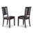 9 Piece Kitchen Table Set Includes a Rectangle Dining Room Table with Butterfly Leaf and 8 Faux Leather Chairs, Black-1001964010