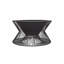 La Hacienda Milan - Outdoor Fireplace - Durable Black Steel - Garden Fire Pit - 60cm x 33cm