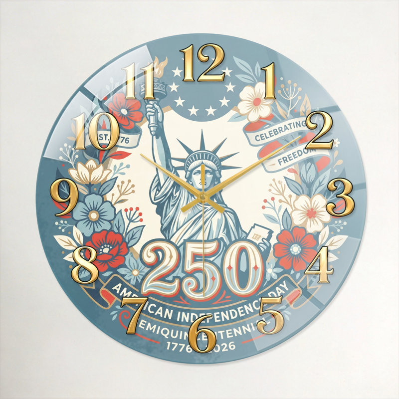 "American Independence USA 250th Anniversary Merchandise", 40 x 40 cm (15,7 x 15,7 pouces)