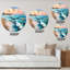 Horloge murale nautique et côtière pastel-59914343
