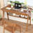 100% Solid Wood Desk With Drawers & Storage Shelf - 40 X 24 Inch Mid Century Modern Desks, Vintage Writing Desk With Deeper Desktop, Home Office Computer Desks For Bedroom & Home-walnut Color-562195253
