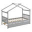 Lit en bois avec lit gigogne-674937834