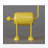 Whimsical Dog Sculpture Ambient Floor Ornament