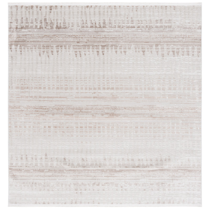 Tapis abstrait Candelario Performance, Carré 6 pi 7 po
