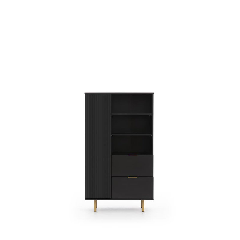 Aurthur 80cm Sideboard, Black Matte