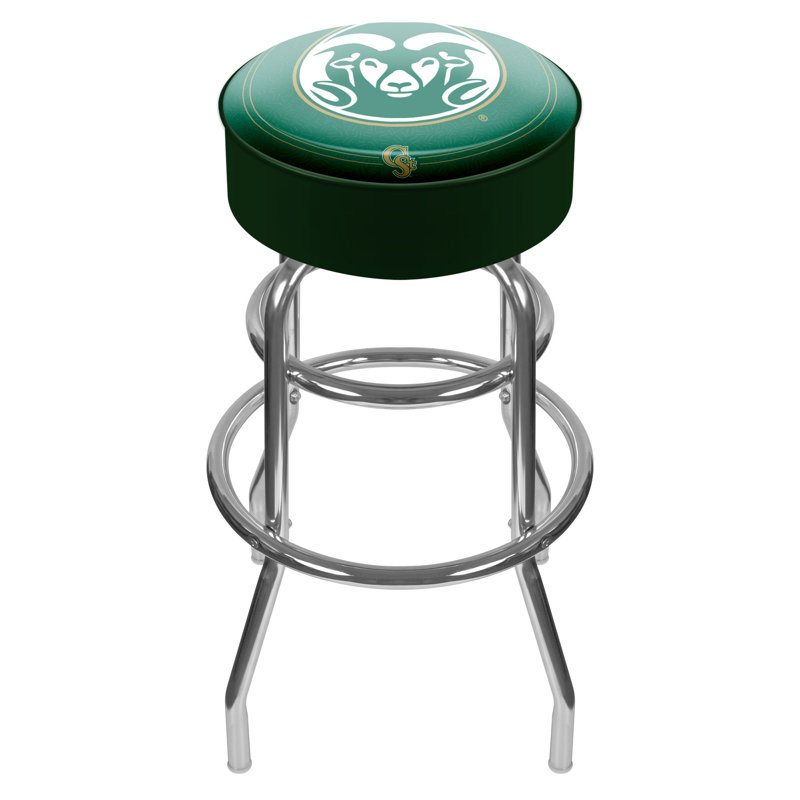NCAA Swivel Upholstered Counter Stool, Colorado State