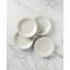 French Perle Groove Dinner Plates, Set Of 4