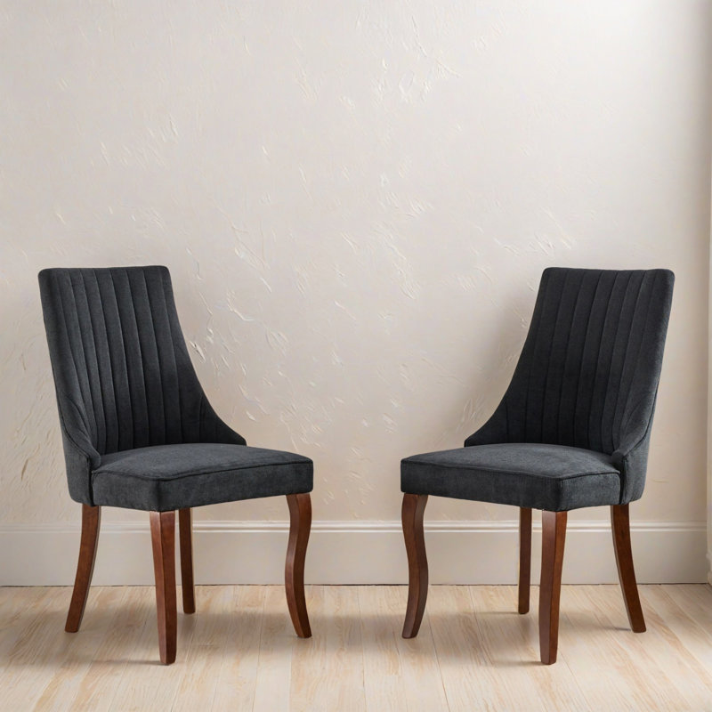 Ensemble de 2 chaises d'appoint Modern Kitchen, Noir