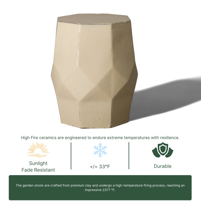 Daeshun Stool, Cream