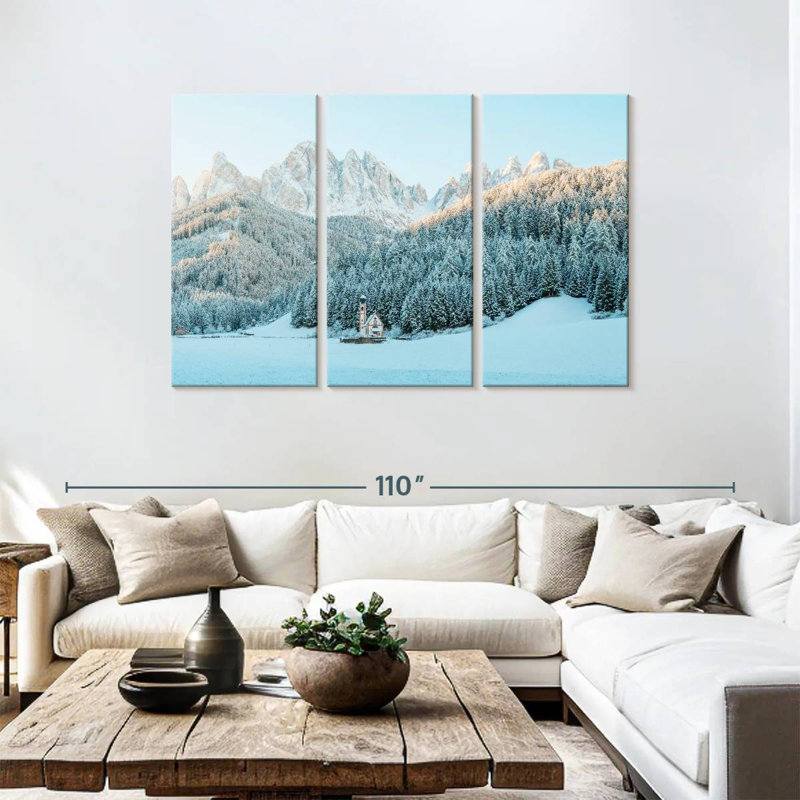 Forêt d'hiver des Dolomites d'Alvord, H 48 po x l 74 po
