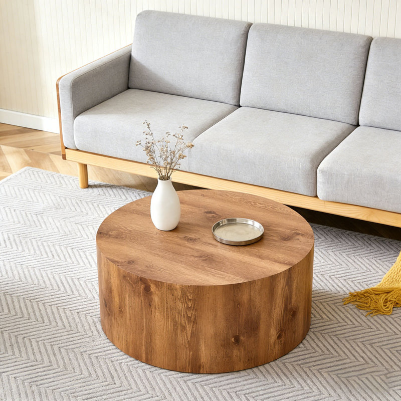 Table basse ronde, Bois