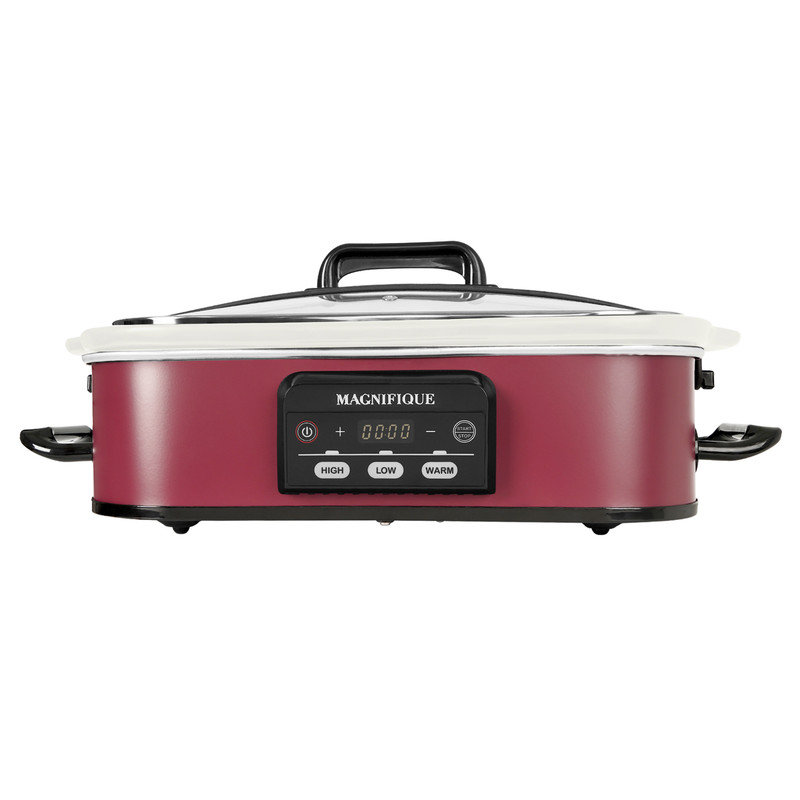 Petite mijoteuse programmable de 4 pintes Magnifique - rouge, Rouge