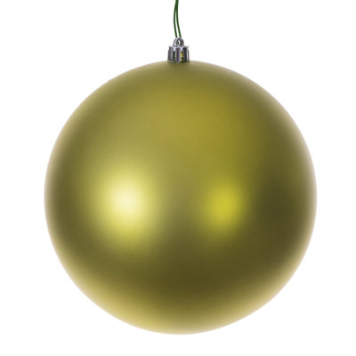  Balle transparente matte de 4 po percée aux rayons UV. Comprend 6 ornements par boîte.