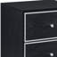 Black And Silver 2-Drawer Nightstand