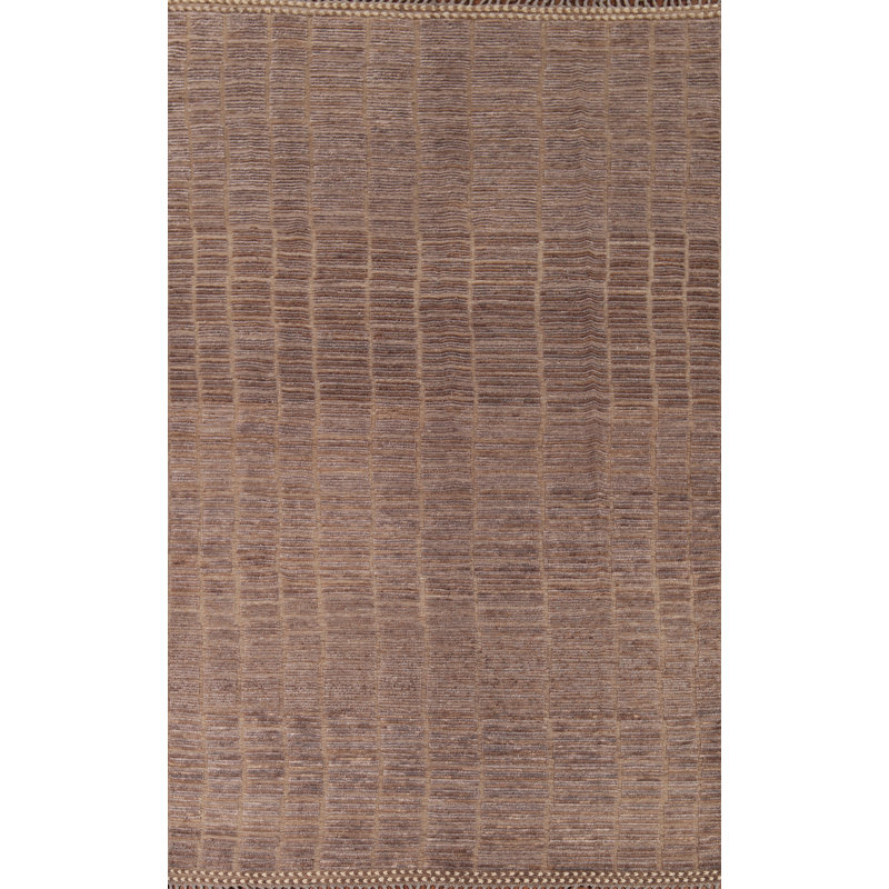 Tapis marocain brun All-Over 9 x 13